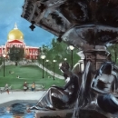 Brewer Fountain at Boston Common  - by Becky DiMattia