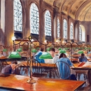 Bates Hall at the Boston Public Library - by Becky DiMattia