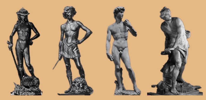 sculputres of david