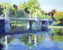 Boston's Public Gardens Bridge - by Becky DiMattia