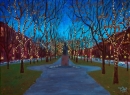Comm Ave in December  - by Becky DiMattia