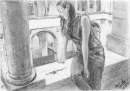 Lou at Harvard's Fogg Museum