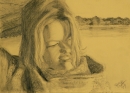 Hannah at the Lake - by Becky DiMattia